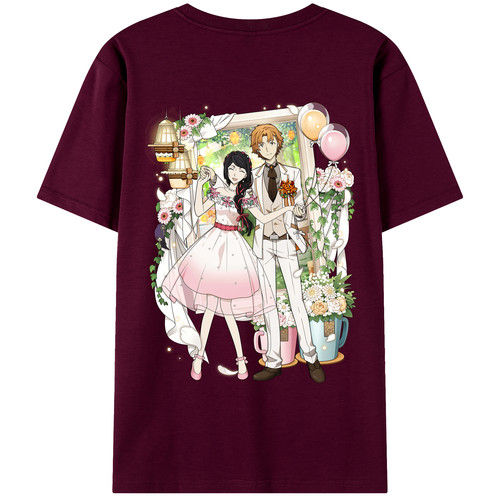 （画像用） 文豪ストレイドッグス Bungo Stray Dogs レディース半袖Tシャツ(バックプリント)